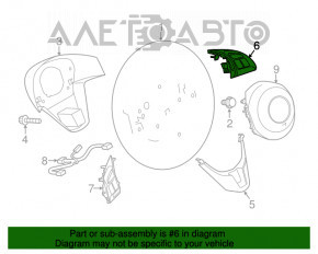 Кнопки управления на руле правое Mazda CX-5 13-16 тип 1