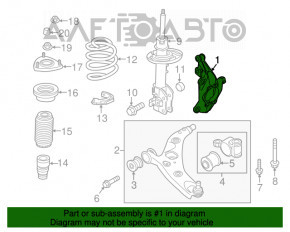 Цапфа перед прав Mazda CX-5 13-16