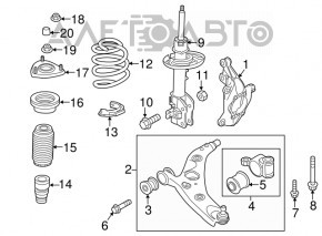 Цапфа передняя правая Mazda CX-5 13-16