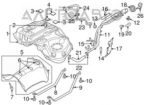 Заливна горловина паливного бака Mazda CX-5 13-16
