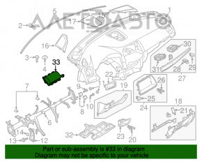 Подушка безопасности airbag пассажирская в торпеде Mazda CX-5 13-15