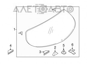 Скло заднє двері багажника Mazda CX-5 13-16