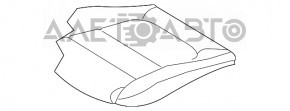 Водительское сидение Mazda CX-5 13-16 без airbag, тряпка черн
