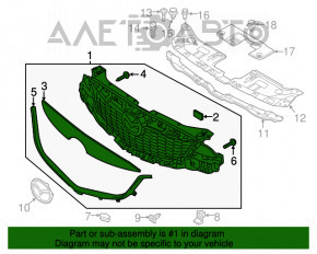 Решітка радіатора grill Mazda CX-5 13-16