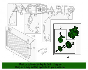 Компресор кондиціонера Mazda CX-5 13-16 2.0, 2.5