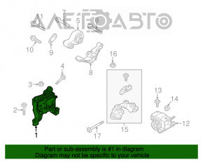 Подушка двигуна права Mazda CX-5 13-16 2.0