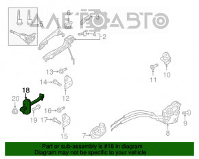 Ограничитель двери передней правой Mazda CX-5 13-16