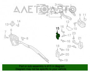 Петля двері верхня зад лев Mazda CX-5 13-16