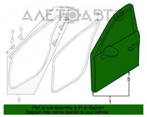 Дверь голая передняя левая Mazda CX-5 13-16