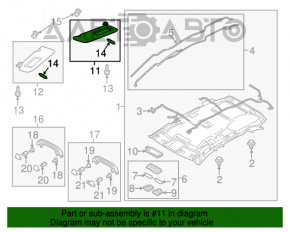 Козирок правий Mazda CX-5 13-16 сірий