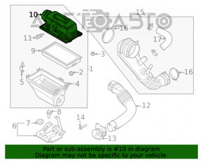 Корпус повітряного фільтра верхня частина Ford Explorer 20-2.3T