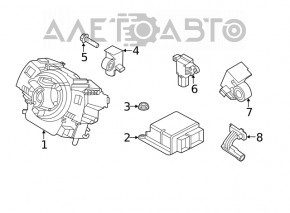 Модуль srs airbag комп'ютер подушок безпеки Ford Explorer 20-