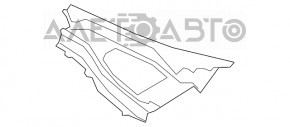 Решетка дворников левая пластик Ford Explorer 20-