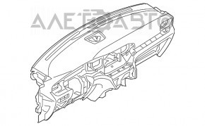 Торпедо передня панель без AIRBAG Ford Explorer 20- черн