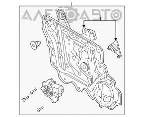 Склопідйомник з двигуном передній правий Ford Explorer 20-