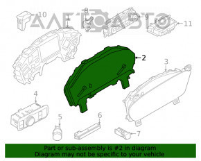 Щиток приладів Ford Escape MK4 20-21 High series-analog