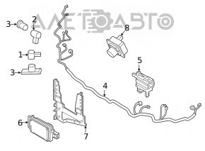 Кронштейн радар круїзу Ford Escape MK4 20-