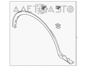 Накладка арки крыла передняя правая Ford Escape MK4 20-
