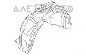 Подкрылок передний правый Ford Escape MK4 20-