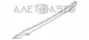 Губа заднего бампера Ford Escape MK4 20- структура под 2 трубы царапины