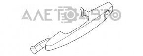Ручка двери внешняя задняя левая Ford Escape MK4 20- структура