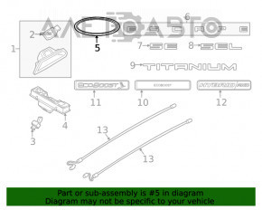 Емблема значок двері багажника Ford Escape MK4 20-