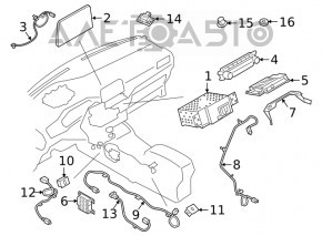 Панель керування магнітофоном Ford Escape MK4 20-22