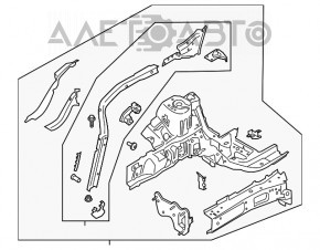 Чверть передня права Ford Escape MK4 20-22 тип 1 графіт