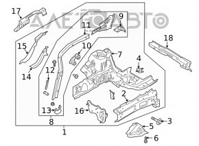 Чверть передня права Ford Escape MK4 20-22 тип 1 графіт