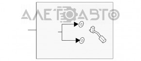 Трубка кондиционера печка-конденсер Ford Escape MK4 20- короткая