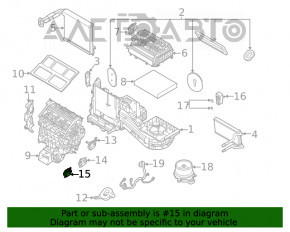 Актуатор моторчик привод печки вентиляция Ford Escape MK4 20-
