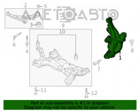 Цапфа перед прав Ford Escape MK4 20 FWD