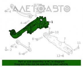 Цапфа задняя правая Ford Escape MK4 20- FWD