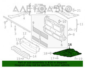 Защита двигателя Ford Escape MK4 20- FWD затерта