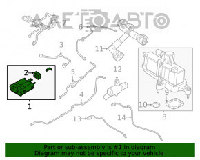 Канистра с углем абсорбер в сборе Ford Escape MK4 20- 1.5T, 2.0T