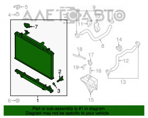 Радіатор охолодження вода Mazda CX-5 13-16 2.0, 2.5