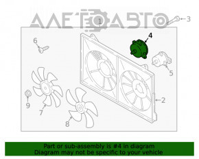 Мотор вентилятора охолодження прав Mazda CX-5 13-16