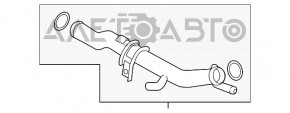 Трубка охлаждения на помпу Mazda CX-9 16-