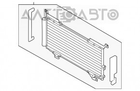 Радиатор кондиционера конденсер Subaru Legacy 15-19 новый неоригинал