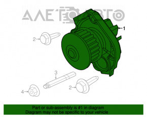 Помпа водяная Fiat 500 12-13