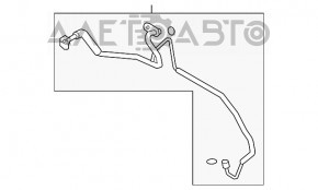 Трубка кондиціонера компресор-грубка Mazda CX-9 16- задній ряд