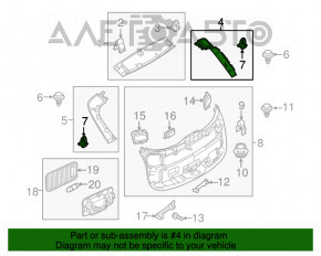 Обшивка двери багажника правая Mazda CX-9 16- черн