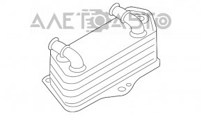 Олійний охолоджувач АКПП VW Passat b7 12-15 USA 2.0 TDI 3.6 новий неоригінал