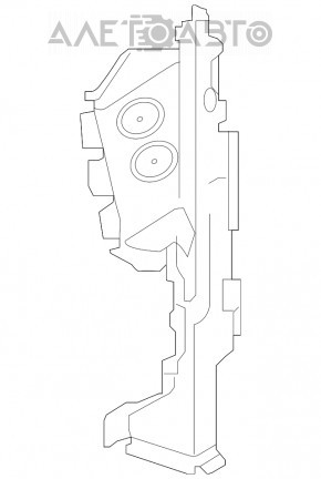 Дефлектор радіатора правий Audi Q7 16-19 3.0T малий