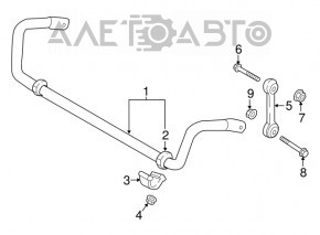 Скоба крепления переднего стабилизатора правая Audi Q7 16-