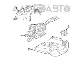 Подрулевые переключатели гитара в сборе Audi Q7 16-19