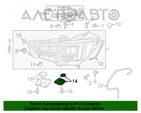 Блок управления фарой Led Audi Q7 16-