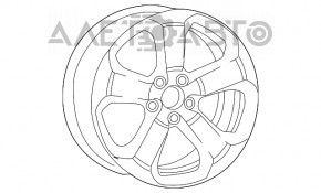 Комплект дисков R17 4шт Jeep Compass 17-