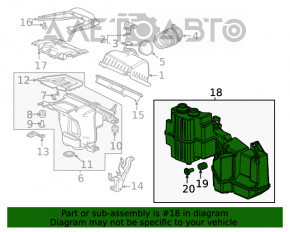 Резонатор воздушный Honda Civic XI FE/FL 22- 2.0