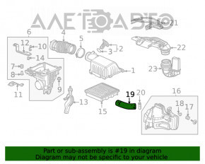 Повітропровід на резонатор Honda Civic XI FE/FL 22-1.5T